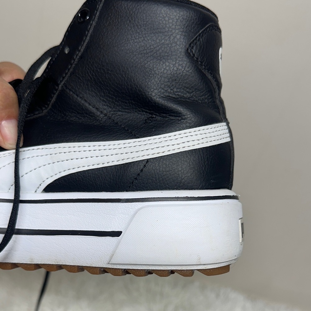 PUMA Kaia Leather high top platform sneaker Excellent Condition Sz8 - Picture 3 of 14